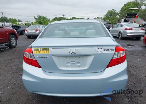 2012 Honda Civic Lx z USA, uszkodzony, nr VIN 19XFB2F58CE375861
